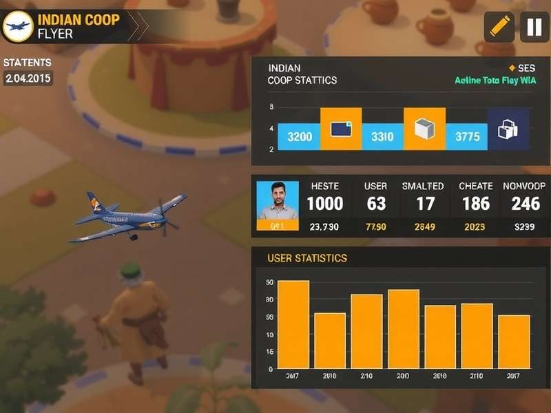 Indian Coop Flyer User Statistics Graph